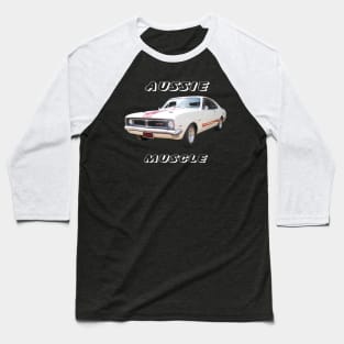 HT Monaro white Aussie Muscle Baseball T-Shirt